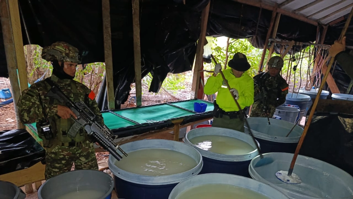 El gigantesco laboratorio desde donde disidentes de Farc enviaban drogas a grupos ilegales en Ecuador para luego mandarlas por mar a Estados Unidos