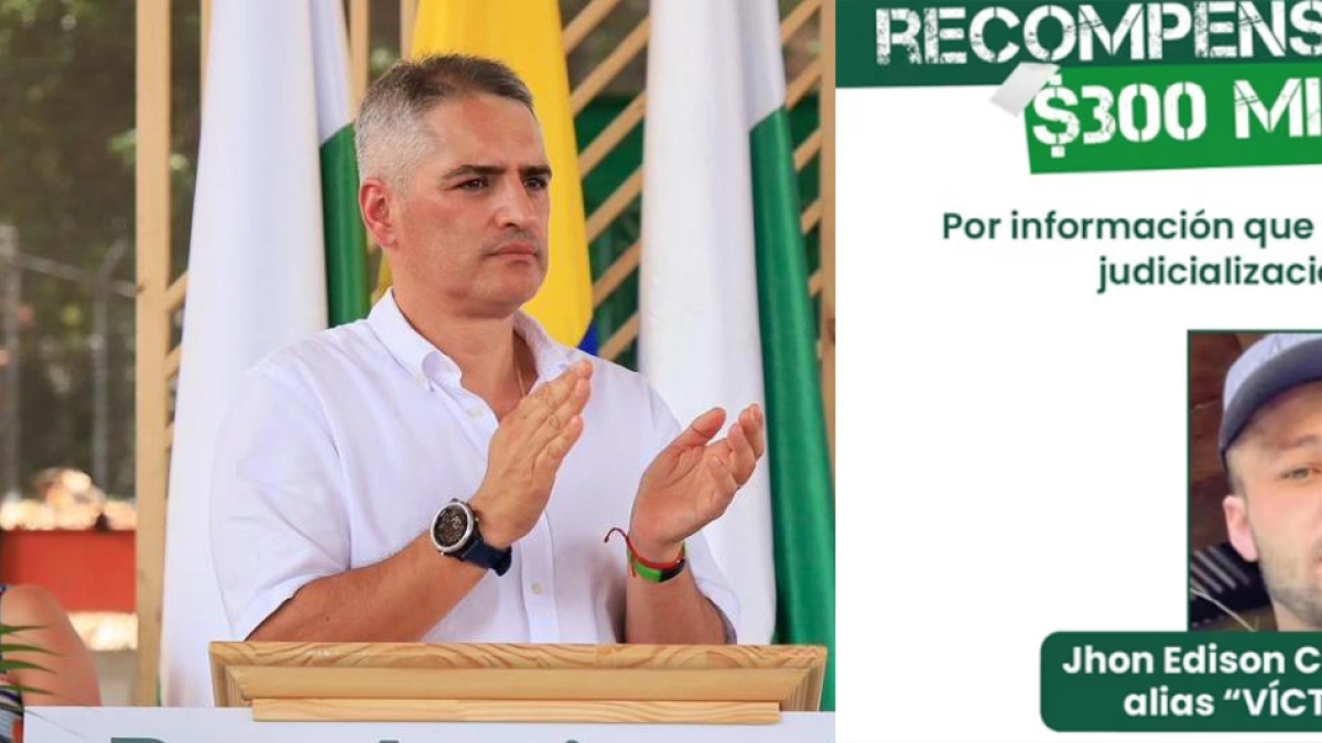 'Que ahora no lo vaya a soltar Petro': el fuerte reclamo del gobernador de Antioquia tras captura de alias Chalá, señalado asesino de Mateo Pérez