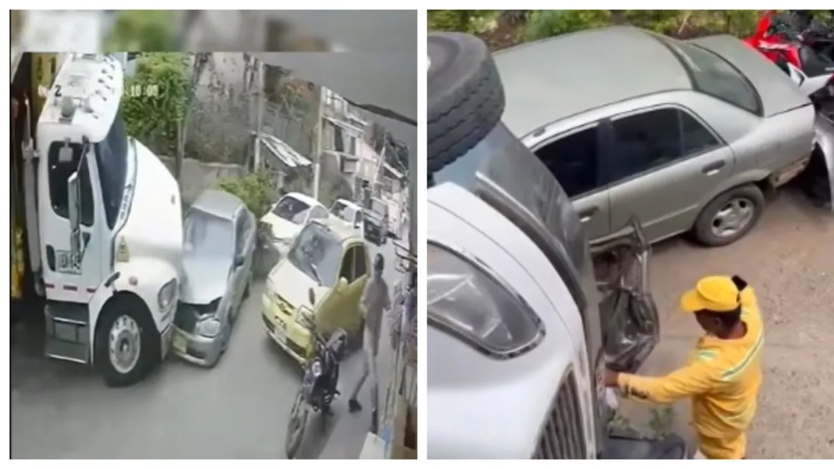 Video | Impactante accidente de tránsito: un camión recolector de basura perdió el control y por poco aplasta a varias personas