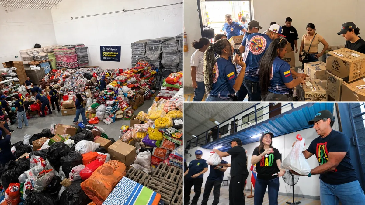 Barranquilla reúne más de 208 toneladas de ayuda para Venezuela: 124 ya llegaron a La Guaira; la Gobernación del Atlántico abre nuevo acopio