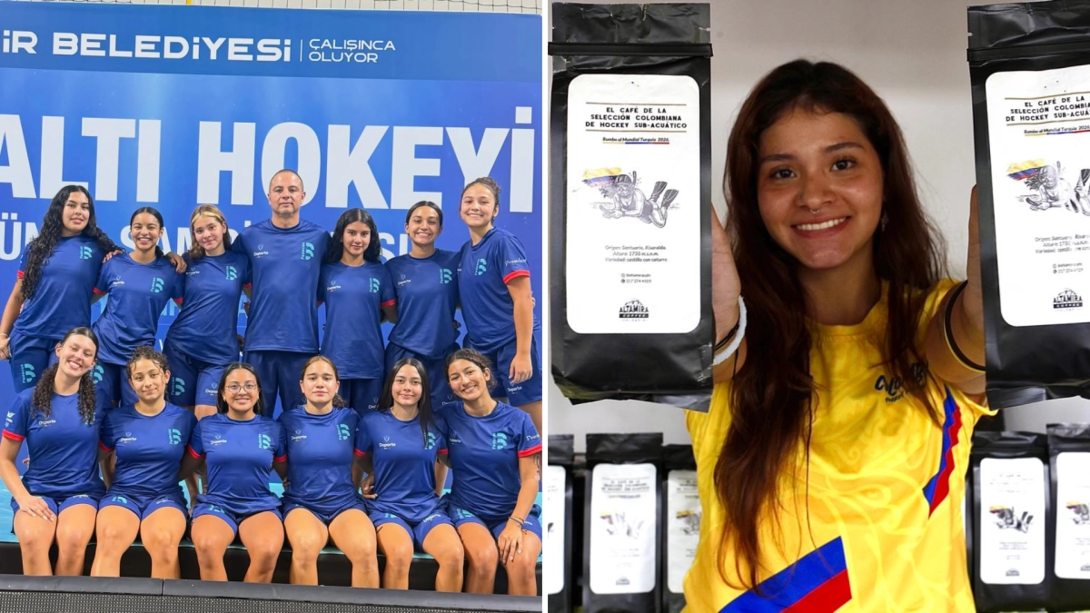 De vender café para pagar el viaje a ser campeonas del mundo: Selección Colombia sub-19 de hockey subacuático ganó el mundial en Turquía