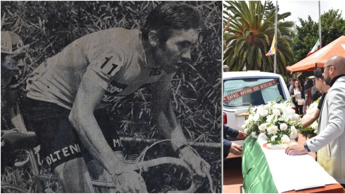 El último adiós a Rafael Antonio Niño, el campeón que marcó récord histórico en el ciclismo colombiano: así fue el homenaje en su natal Cucaita
