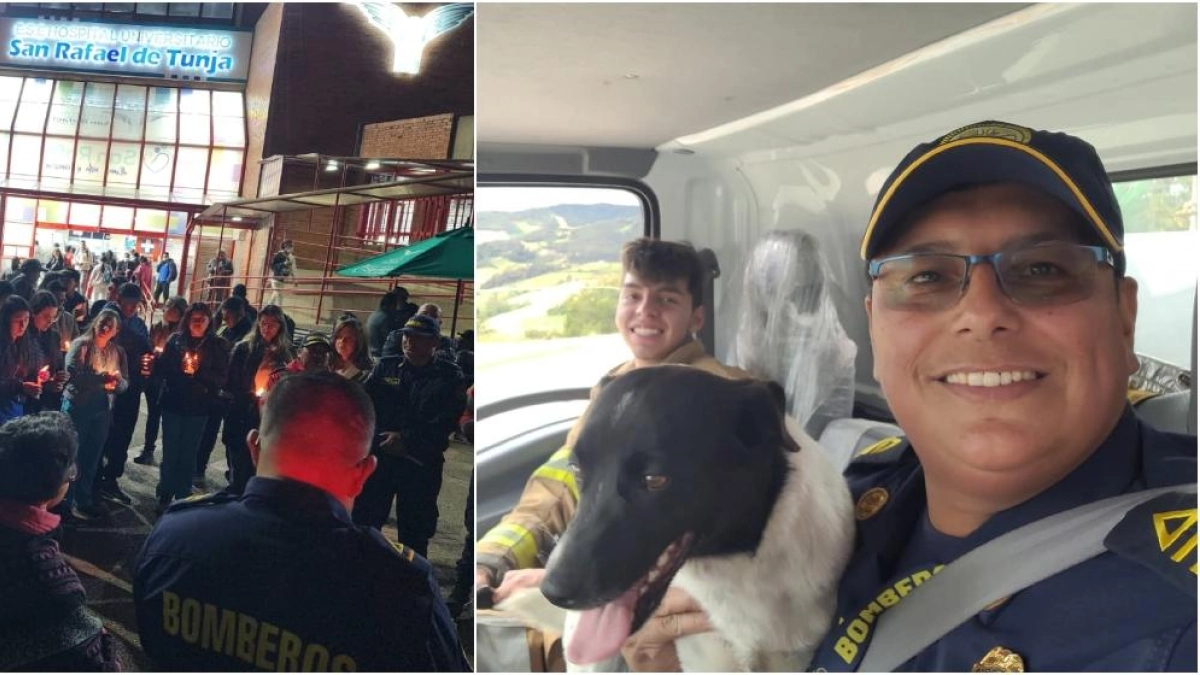Foto inédita muestra la captura del tatuador que atacó al comandante de Bomberos en Tunja: fue detenido tras brutal golpiza, pero quedó en libertad