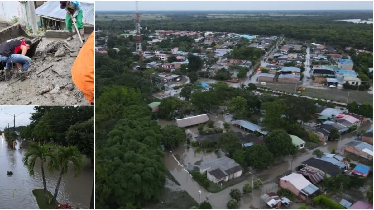 Fotos | Así quedó el municipio de Casanare que terminó con el 90 % de su casco urbano bajo el agua: ya son más de 7.000 familias damnificadas